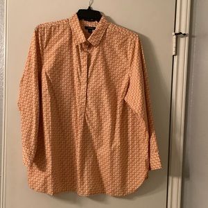 Long sleeve pop over shirt